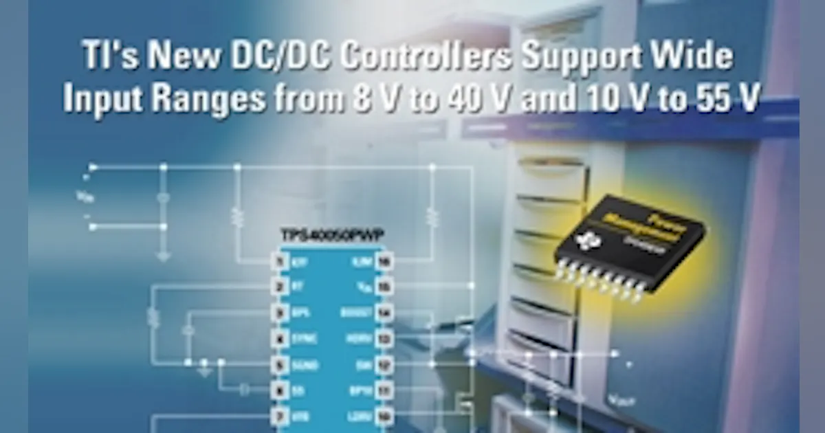 TI Unveils Step-Down DC-DC Controllers | Electronic Design