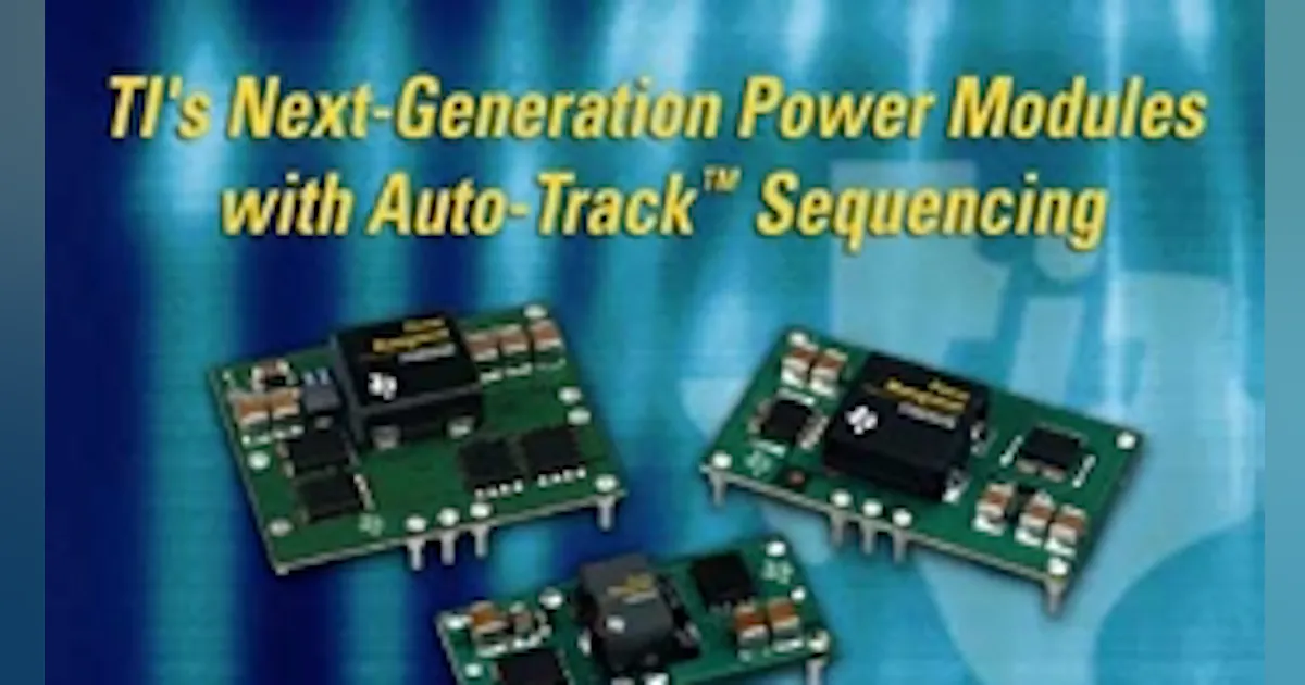 Alliance Power Module Power Alliance to Standardize POL Modules | Electronic Design