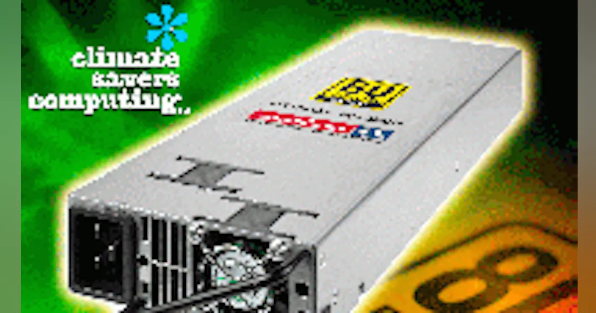 Front Power System Front-end power supply meets Climate Savers efficiency rating ...