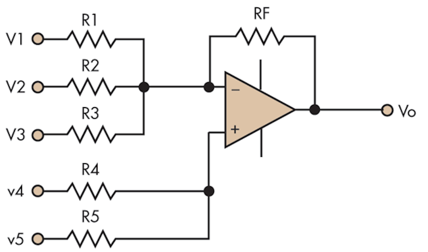 Efficiently Design An Op Amp Summer Circuit Electronic Design