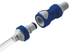 3. Quick disconnect couplings are used to connect the flexible tubes that carry the cooling liquid to each individual server and back out to a central manifold on the server rack. 3. Quick disconnect couplings are used to connect the flexible tubes that carry the cooling liquid to each individual server and back out to a central manifold on the server rack.