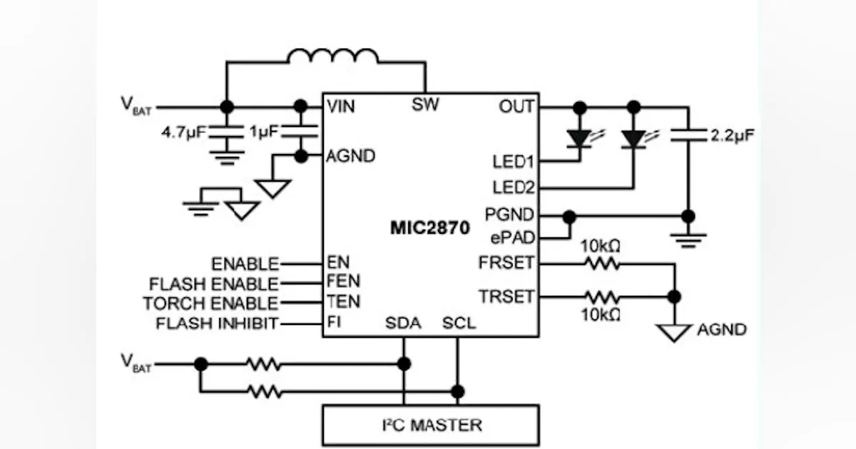 Flash Led Driver High Current Camera Flash LED Drivers | Electronic Design