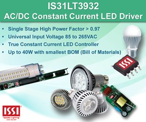 Single Stage High Power Factor AC/DC LED Controller for Retrofit LED