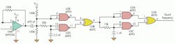 1. The initial circuit implements ×4 multiplication for inputs up to 40 kHz to enable effective frequency counting despite short frequency-counter gating times. 1. The initial circuit implements ×4 multiplication for inputs up to 40 kHz to enable effective frequency counting despite short frequency-counter gating times.