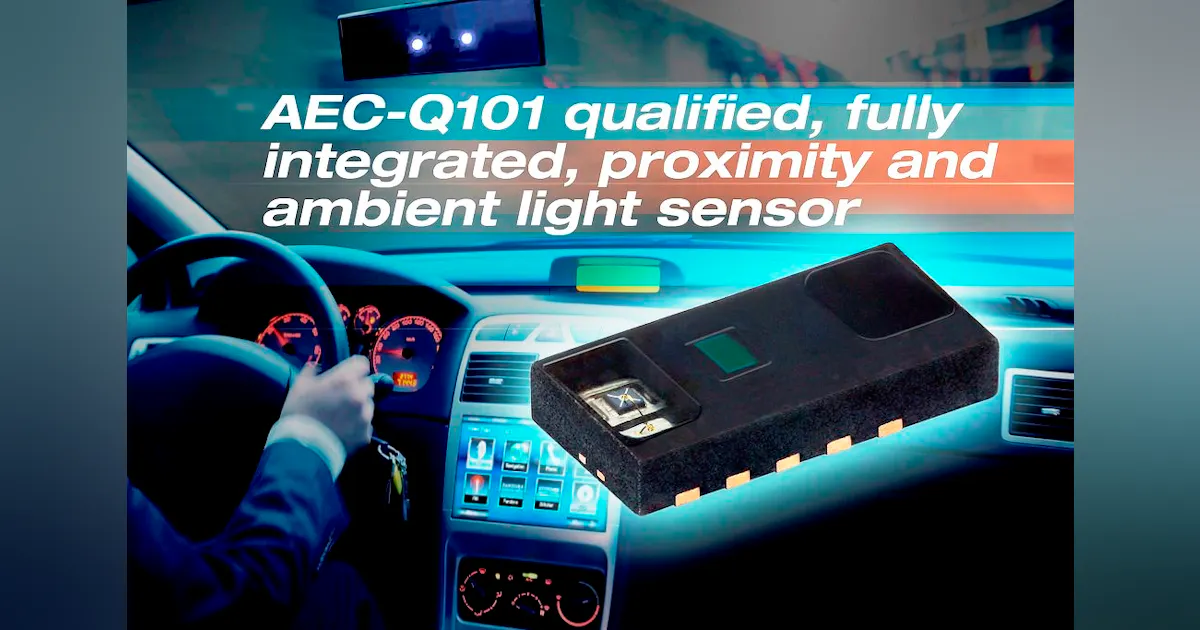 AEC-Q101-Qualified, Fully Integrated Proximity and Ambient Light Sensor ...