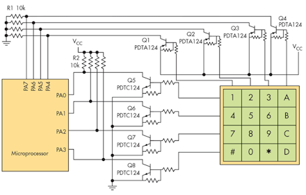 Basic Circuit Eliminates Numeric Keypad Polling Electronic Design