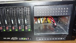 Figure 1. The SuperMicro SuperServer 6046T-TUF has five hot swap 3.5-in drive bays and three 5.25-in drive bays. Figure 1. The SuperMicro SuperServer 6046T-TUF has five hot swap 3.5-in drive bays and three 5.25-in drive bays.