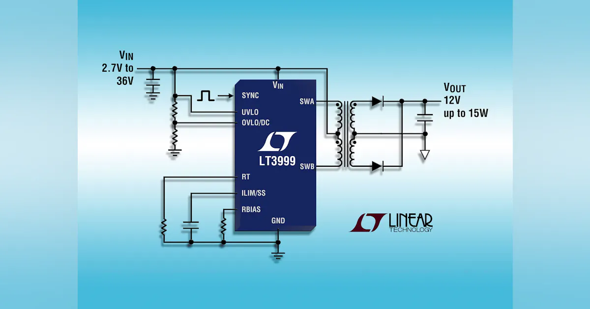36V Monolithic 1A Push-Pull DC/DC Transformer Driver with Programmable ...