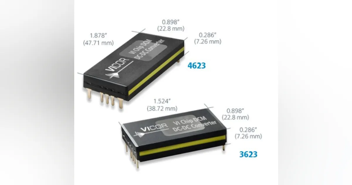 Vicor Expands DCM DC-DC Converter Module Series | Electronic Design