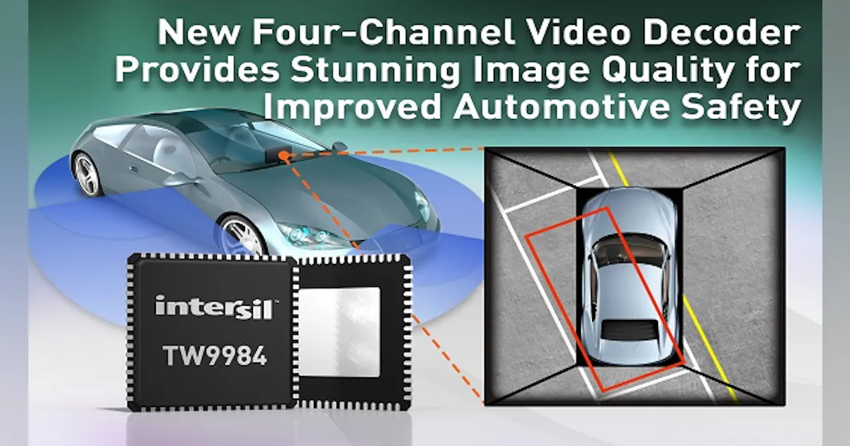 Safe Decoder Machine Four-Channel Video Decoder Provides Images for Improved Automotive ...