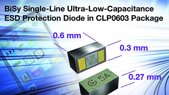 BiSy Single-Line, Ultra-Low-Capacitance ESD Protection Diode Saves ...