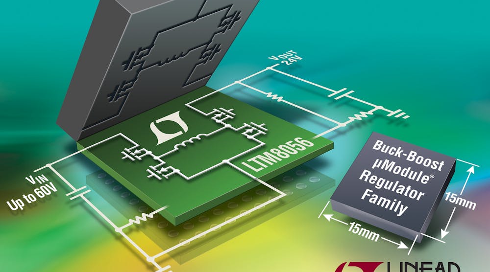 60V/4A & 36V/8A Buck-Boost µModule Regulators in 15mm x 15mm BGA ...