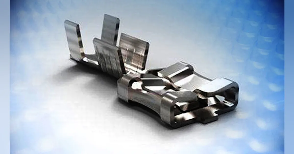 F-Spring Contact FASTON Terminal Combines Low Insertion Force with High ...