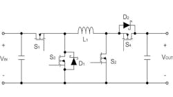 Figure 3. Rectifier MOSFETs with anti-paralleled Schottky diodes. Figure 3. Rectifier MOSFETs with anti-paralleled Schottky diodes.