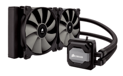 5. The Hydro Series H110i GT all-in-one liquid CPU cooler uses a 280-mm radiator and dual SP140L PWM fans. 5. The Hydro Series H110i GT all-in-one liquid CPU cooler uses a 280-mm radiator and dual SP140L PWM fans.