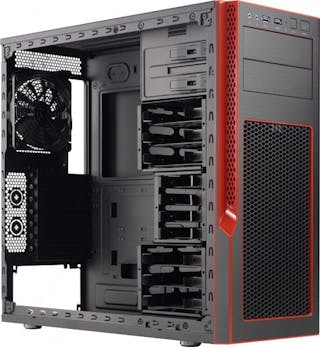 6. The Supermicro S5 chassis can mount 240-mm liquid cooling systems on top.