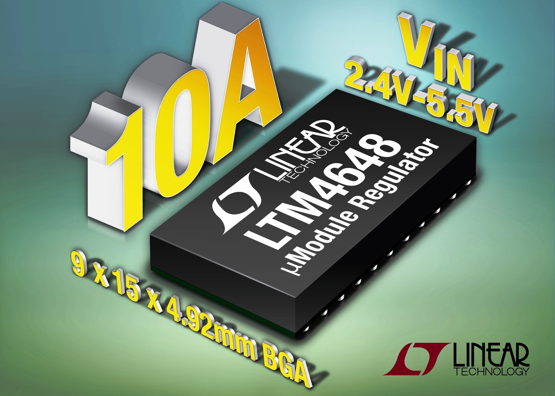 2.375V To 5.5V Input, 10A µModule Regulator Delivers Full Current ...