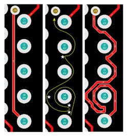 1. Shown is an example of an interactive routing path. 1. Shown is an example of an interactive routing path.
