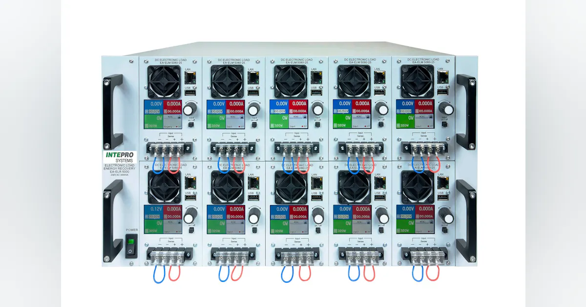 Energy-Recovering Rack-Mount DC Load System Features Plug-in ...
