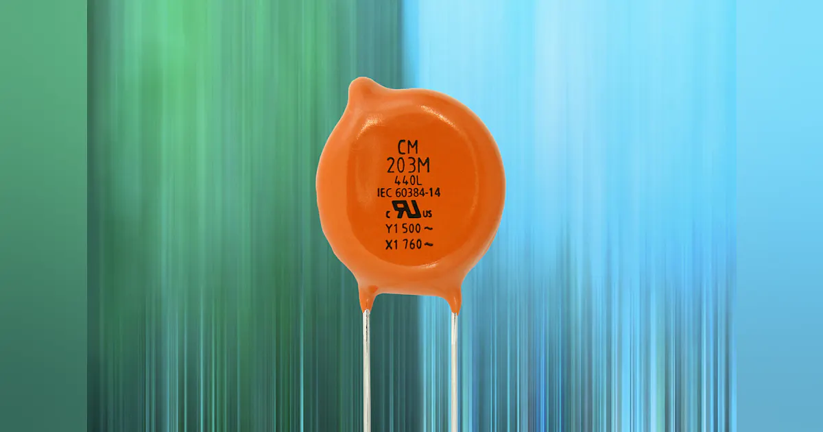 Capacitive Disc Ceramic Disc Capacitors Save Space With Extended Capacitance to 20nF ...