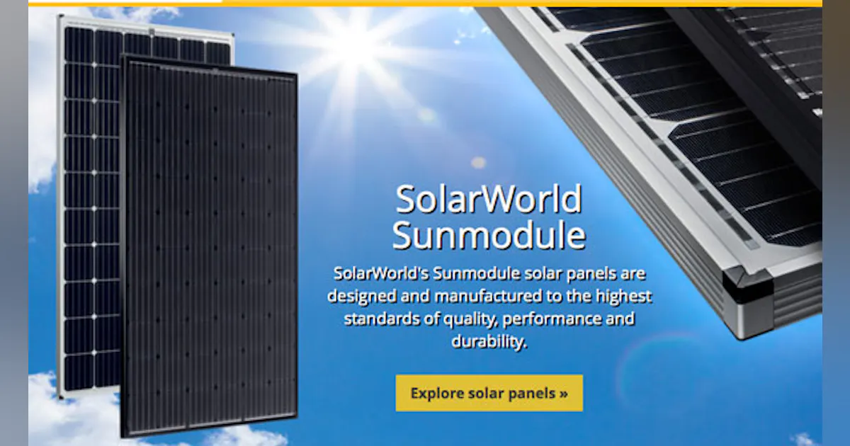 SolarWorld Debuts 1,500-volt Solar Panel | Electronic Design