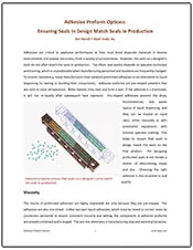 Adhesive Preform Options: Ensuring Seals in Design Match Seals in ...