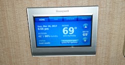 2. I wound up switching to Honeywell’s RTH9580. It provides more information than the Nest and it is also Wi-Fi enabled. 2. I wound up switching to Honeywell’s RTH9580. It provides more information than the Nest and it is also Wi-Fi enabled.