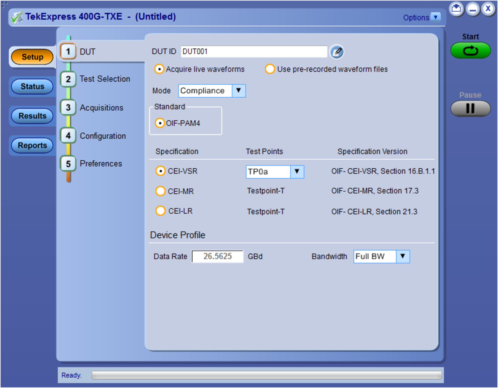 Tek Pam4 400 G Txe Dut Panel