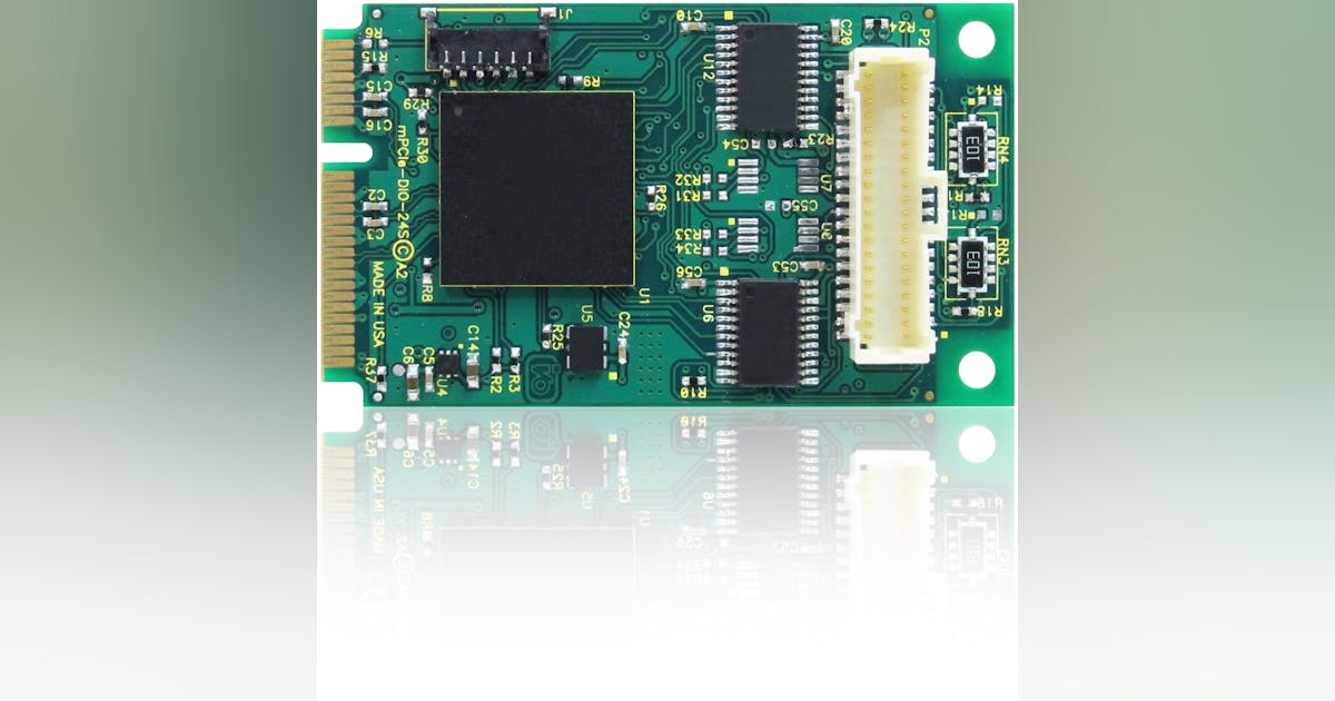 ACCES I/O Products debuts mini PCI Express digital I/O cards ...