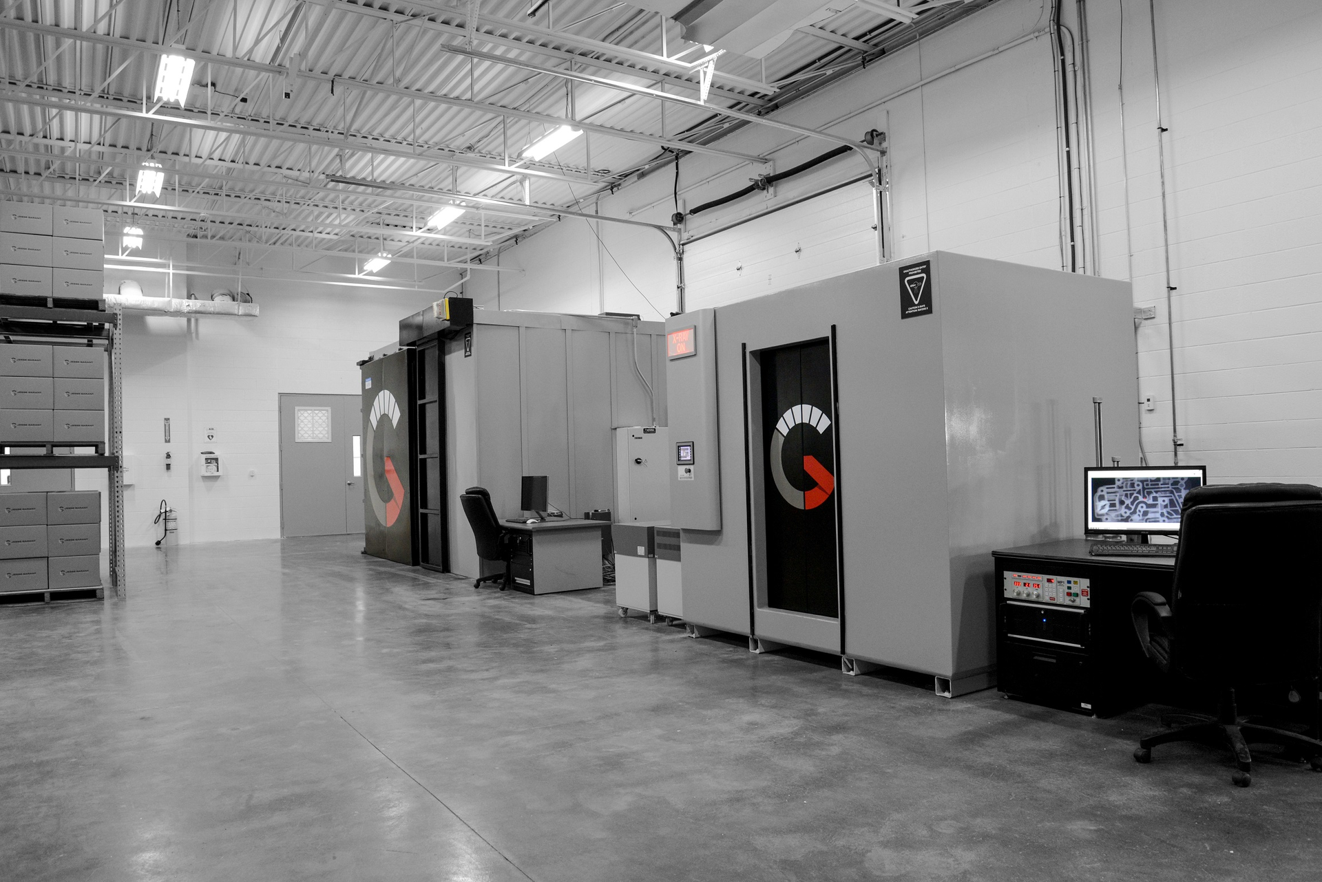 Lab Picture Of Two 450kv Computed Tomography Systems At Jesse Garant Metrology Center
