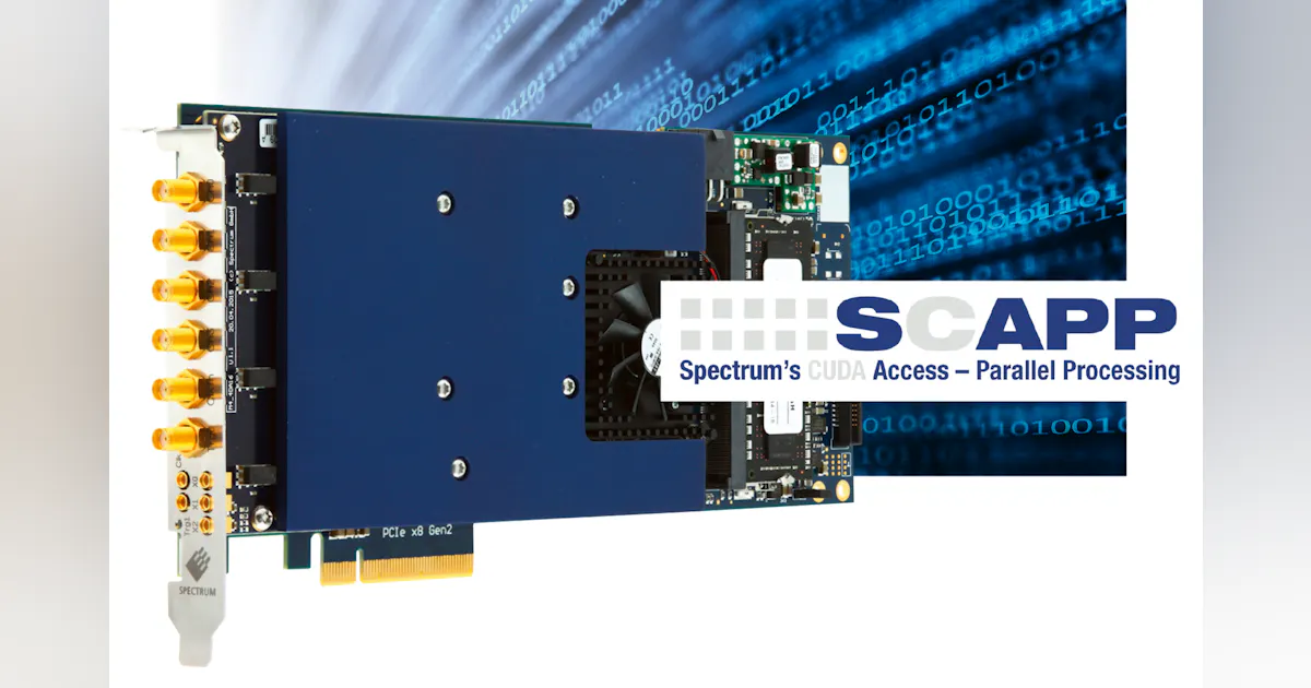Scapp Cop SCAPP option boosts Spectrum digitizer signal processing | Electronic ...