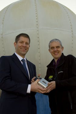 Flann Microwave Professor James Watts And Chris Sloan Flann Microwave Professor James Watts And Chris Sloan