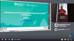 3. One of the presentations at ELC was &ldquo;Introduction to the Robot Operating System (ROS) Middleware&rdquo; by Mike Anderson of The PTR Group.