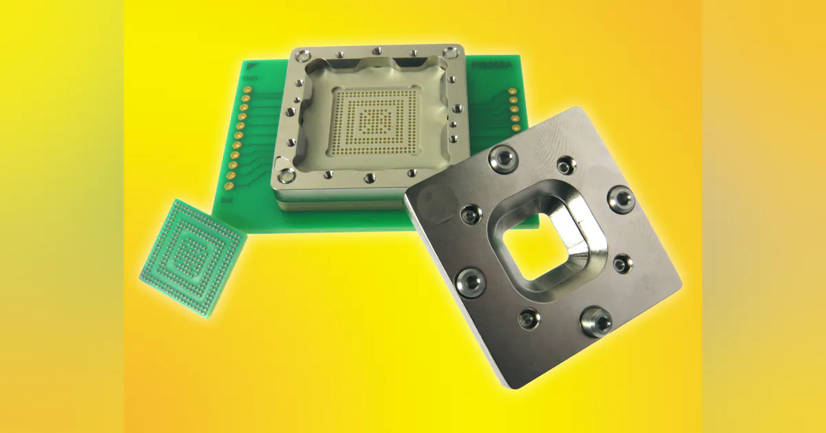 Spring Tab Socket Stamped spring pin socket for 0.8mm pitch Infineon’s LFBGA | Electronic ...