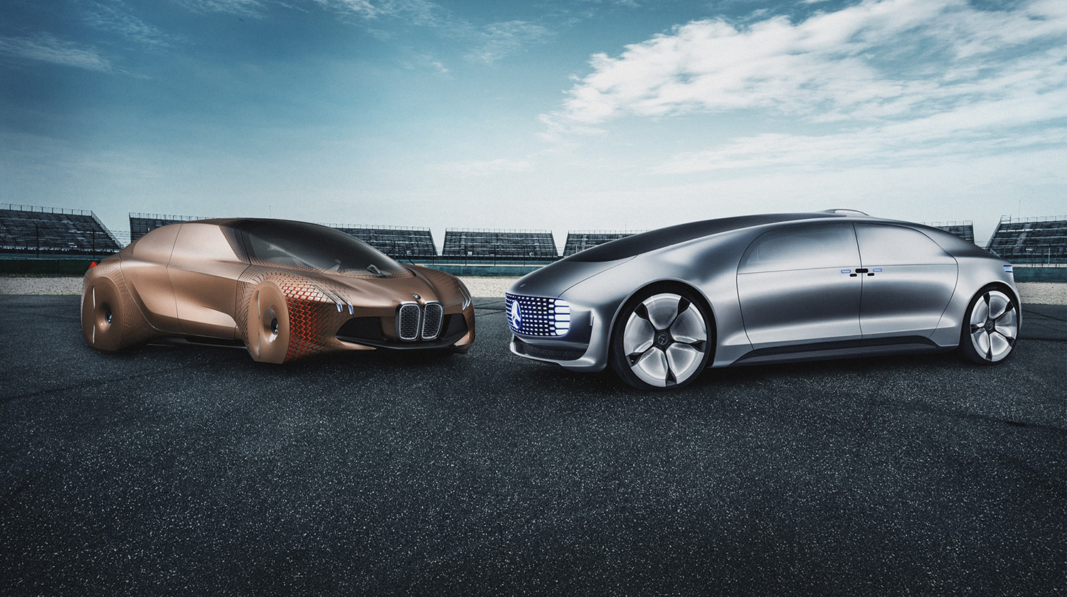 BMW and Mercedes autonomous concept cars