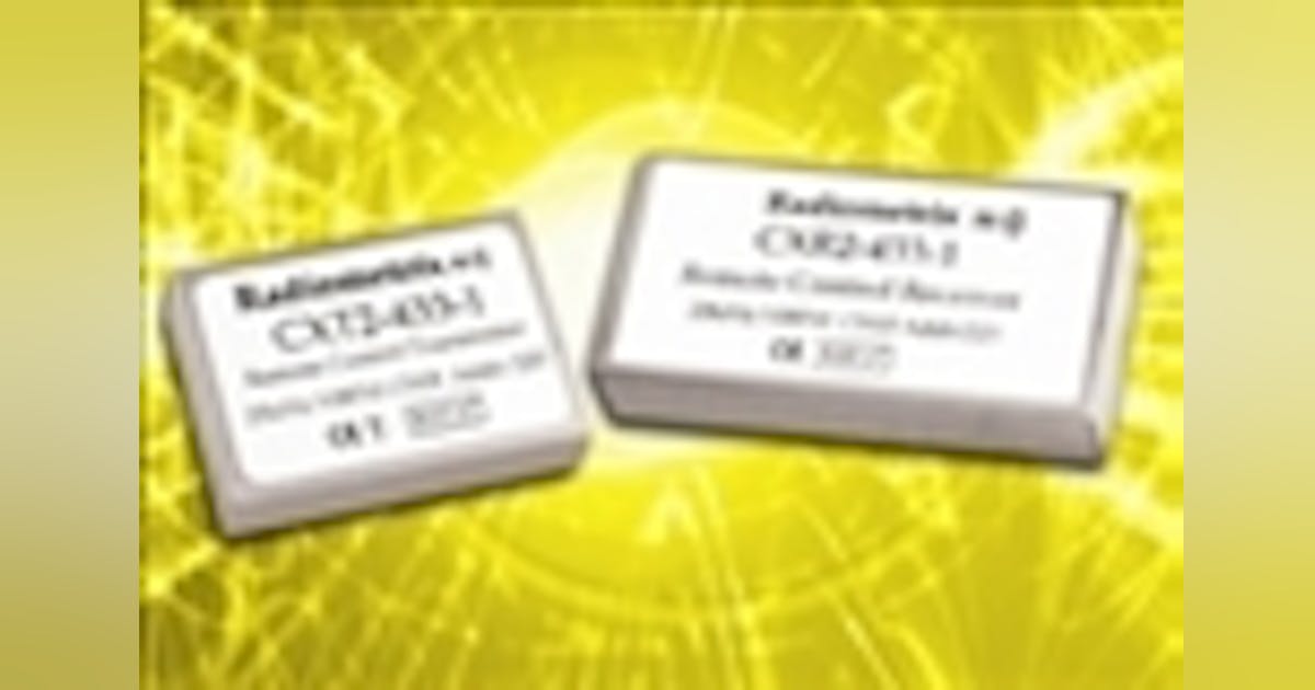 Tx/Rx Modules Ease Remote Control System Design | Electronic Design