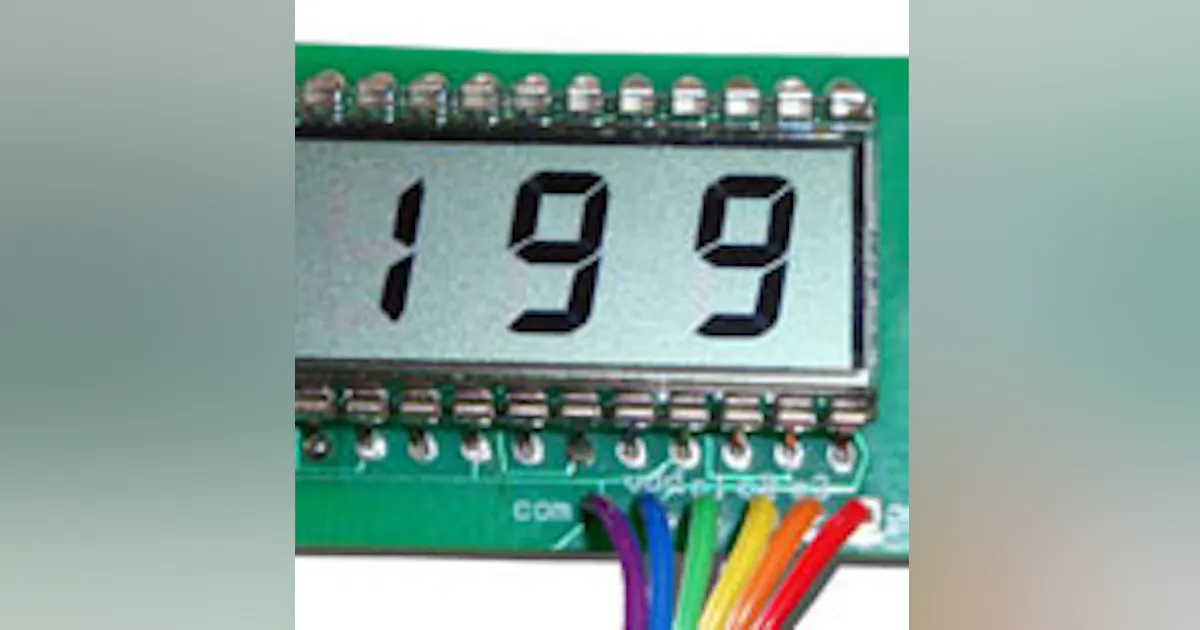 Numeric LCD Uses Little Power | Electronic Design