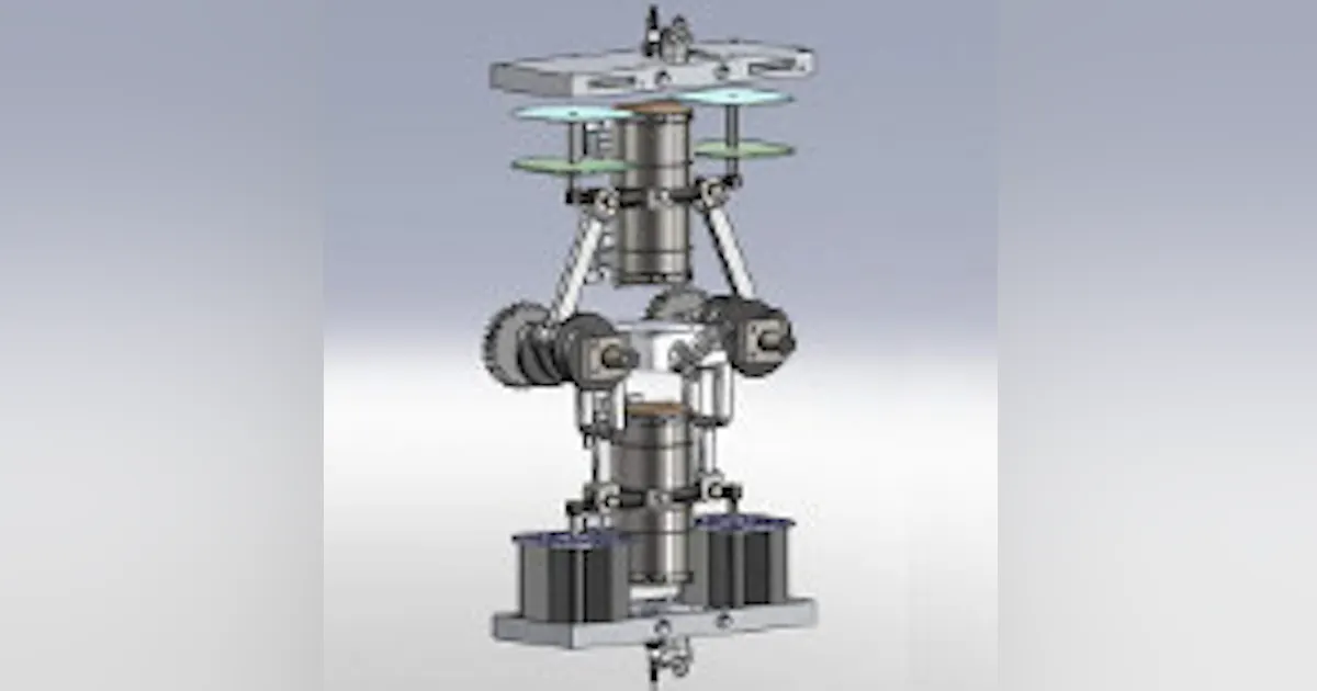Compact Quad Opposed Piston Engine Uses Split Crankshaft | Electronic ...