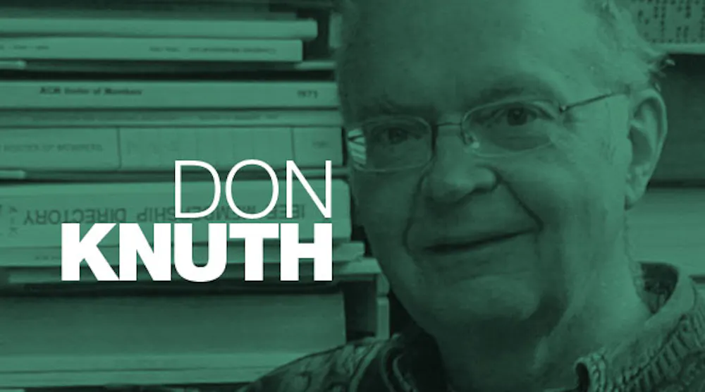 Donald Knuth Computer Screen Don Knuth: The Historian Of The Computer Age | Electronic Design