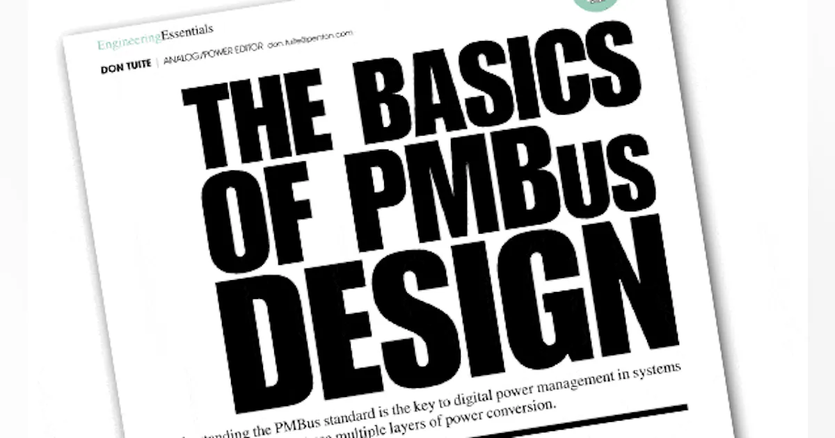 The Basics Of PMBus Design | Electronic Design