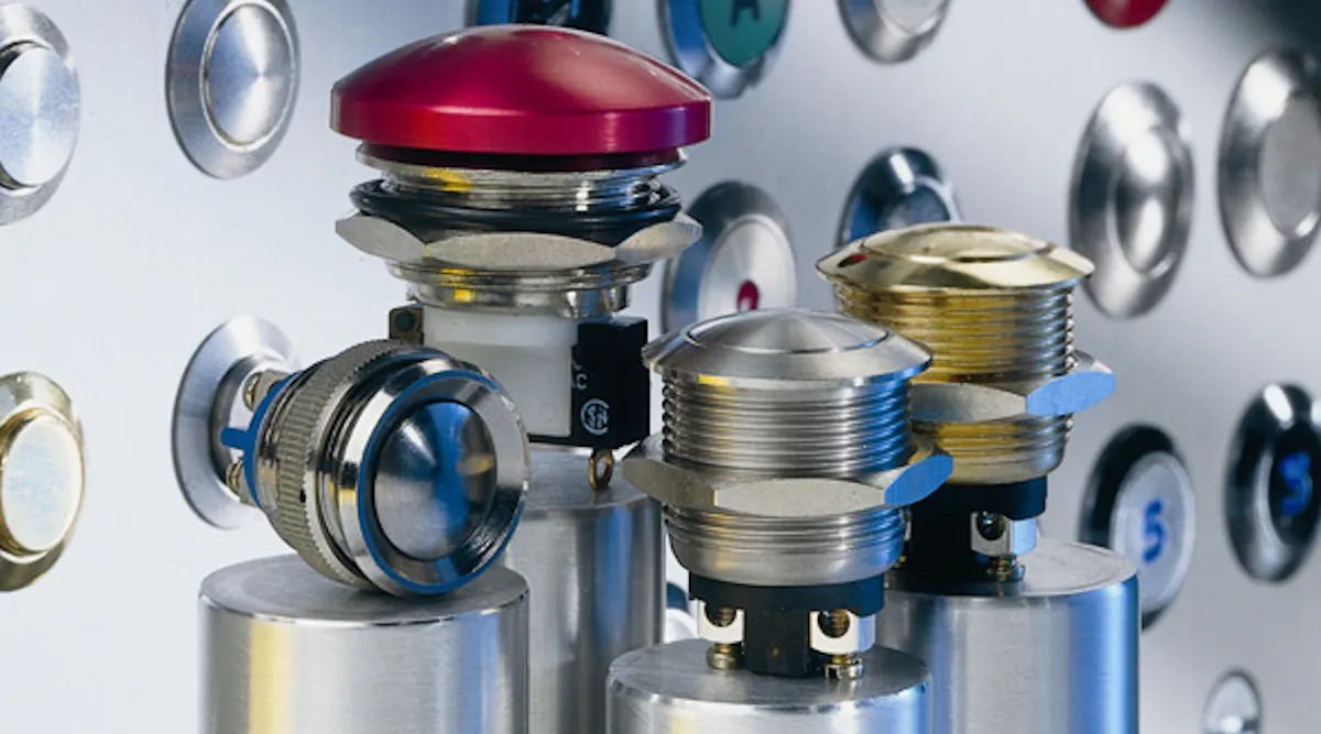 Snap-Action Pushbutton Switches Feature Overmolded Actuators ...