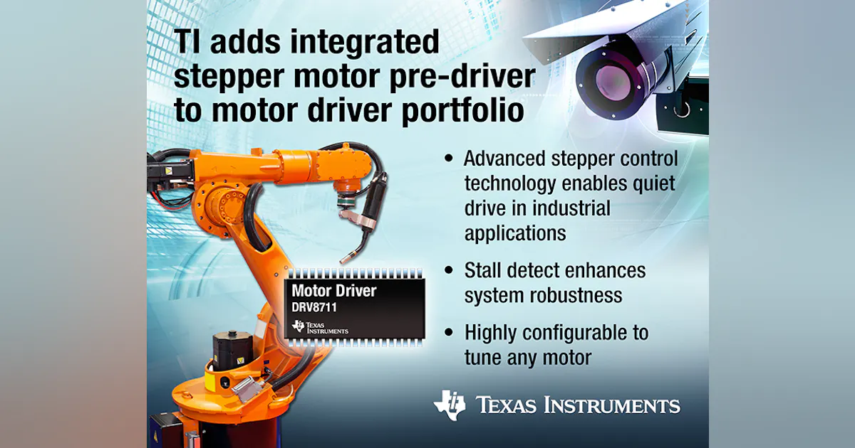 Integrated Stepper-Motor Pre-Driver Quiets Industrial Apps | Electronic ...