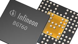 The Infineon BGT60 BGT70 and BGT80 millimeterwave RF frontend chips are designed for smallcell backhaul applications The packaging is a plastic embedded waferlevel ballgrid array eWLB thatrsquos 6 by 6 mm The Infineon BGT60 BGT70 and BGT80 millimeterwave RF frontend chips are designed for smallcell backhaul applications The packaging is a plastic embedded waferlevel ballgrid array eWLB thatrsquos 6 by 6 mm