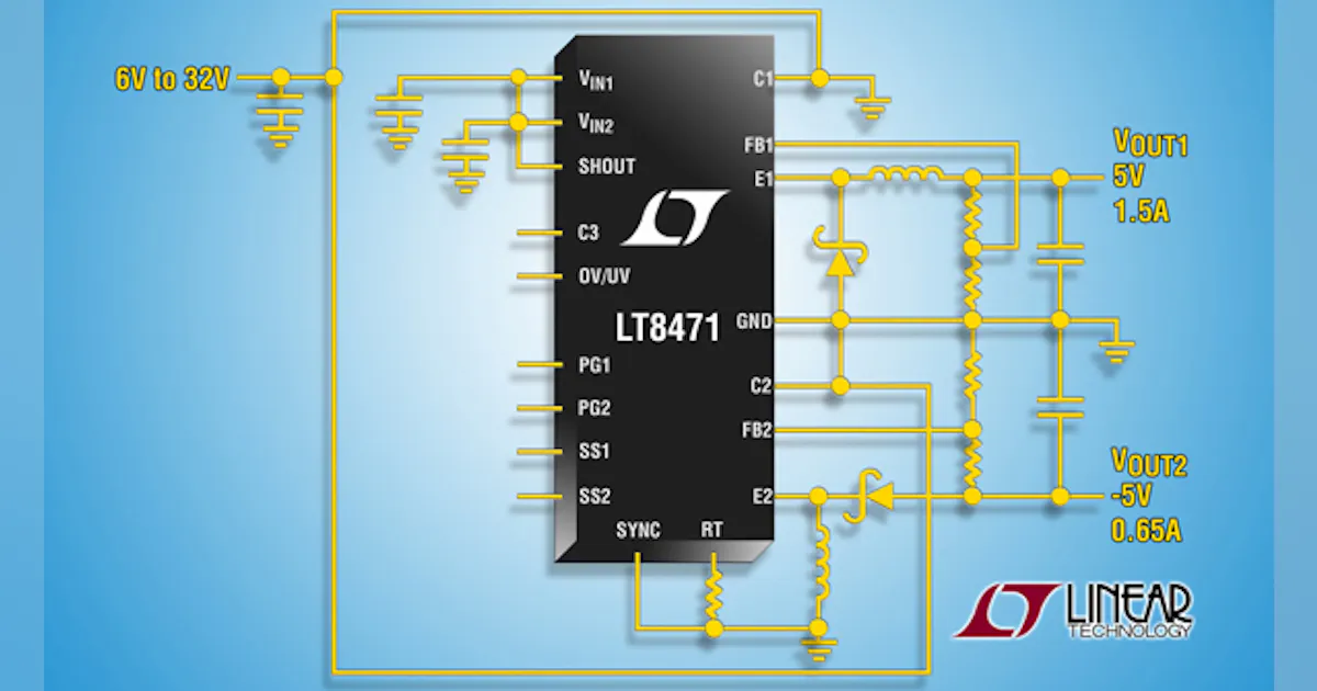 Dual Multi-Topology DC-DCs Come With 2-A, 50-V Internal Switches ...