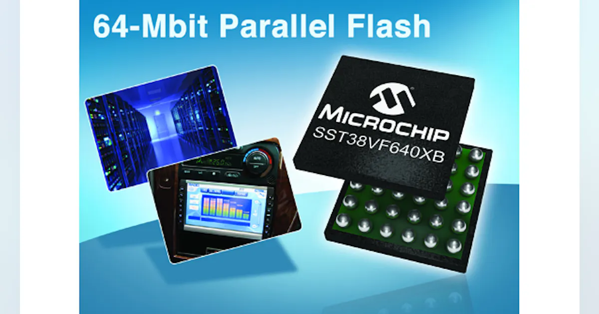 64-MBit Parallel Flash Memory Device Leverages CMOS SuperFlash ...