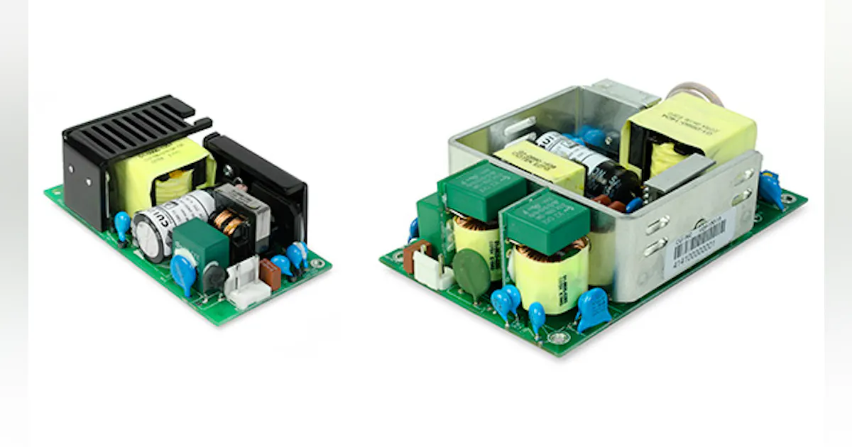 Open-Frame AC-DC Supply Family Extends to 150 W | Electronic Design