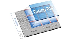 1. The Tensilica Fusion DSP core is a configurable, dual-issue, VLIW DSP. Optional features include single-precision floating point, AES encryption, and baseband bit operations.