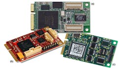 1 PCI Express Mini Cards are available from a variety of vendors including products such as Diamond SystemsrsquoDSMPEDAQ0804 Analog IO Module a Versalogicrsquos VLMPEeU2e SerialGPIO b and Accesiorsquos mPCIECOM4SM fourport RS232422485 card c 1 PCI Express Mini Cards are available from a variety of vendors including products such as Diamond SystemsrsquoDSMPEDAQ0804 Analog IO Module a Versalogicrsquos VLMPEeU2e SerialGPIO b and Accesiorsquos mPCIECOM4SM fourport RS232422485 card c
