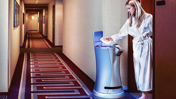 5 Saviokersquos Relay robot will be found in hotels where they interact with customers Image courtesy of Savioke