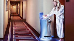 5. Savioke&rsquo;s Relay robot will be found in hotels where they interact with customers. (Image courtesy of Savioke).